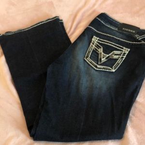 Like New Vigoss The Chelsea Flare Jeans size 15/16. Altered to 29 inch inseam!